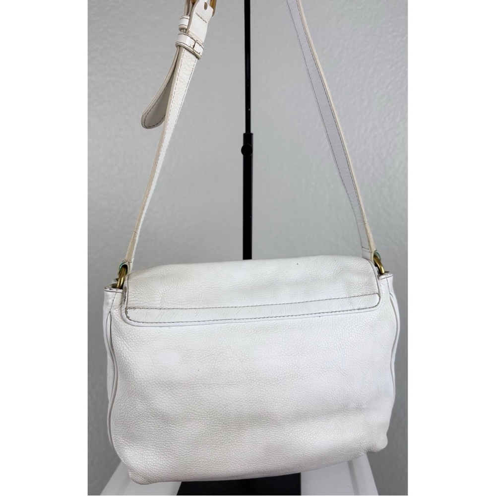 Marc by Marc Jacobs White Flap Crossbody Hobo - Picture 6 of 11